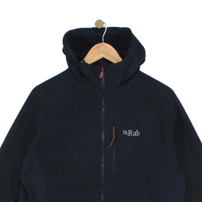 Mens Fleece Jacket Hooded Full Zip Outdoor Lightweight