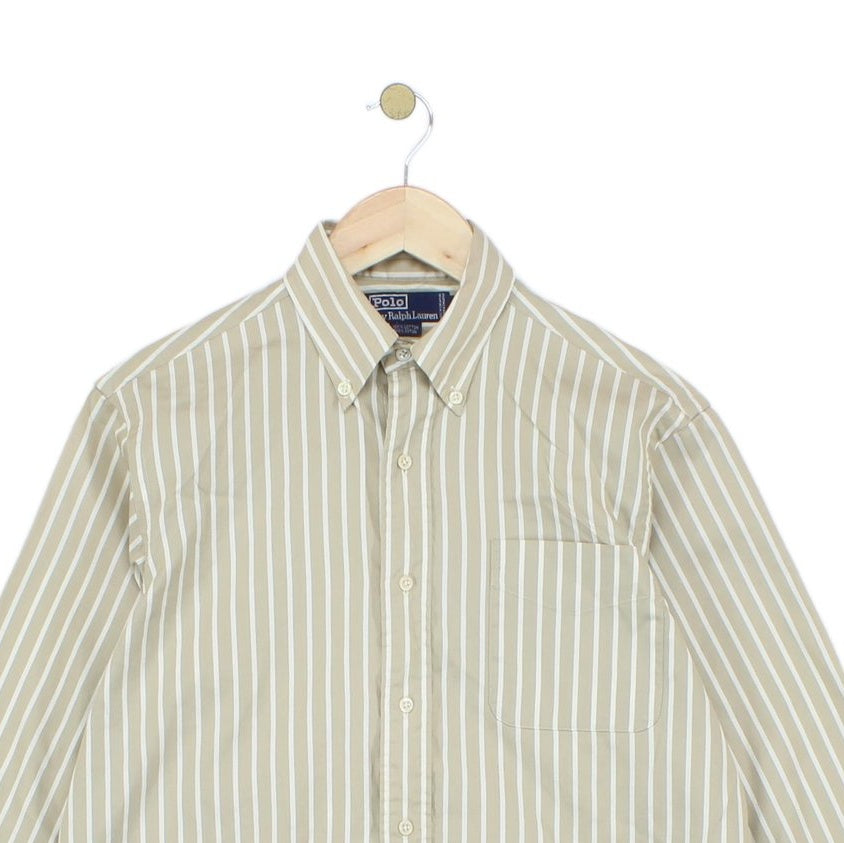 Mens Striped Shirt Long Sleeve Classic