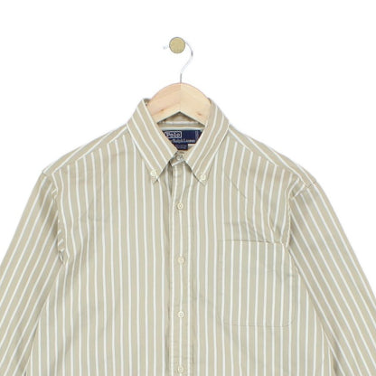 Mens Striped Shirt Long Sleeve Classic