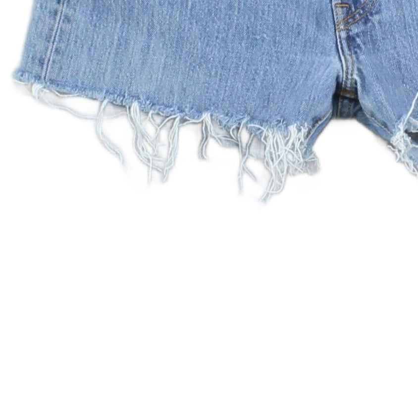 Womens Denim Shorts  Frayed Distressing
