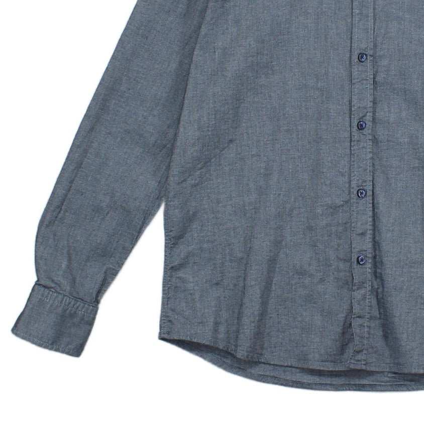 Mens Shirt Stretch Slim Fit Button Up Long Sleeve