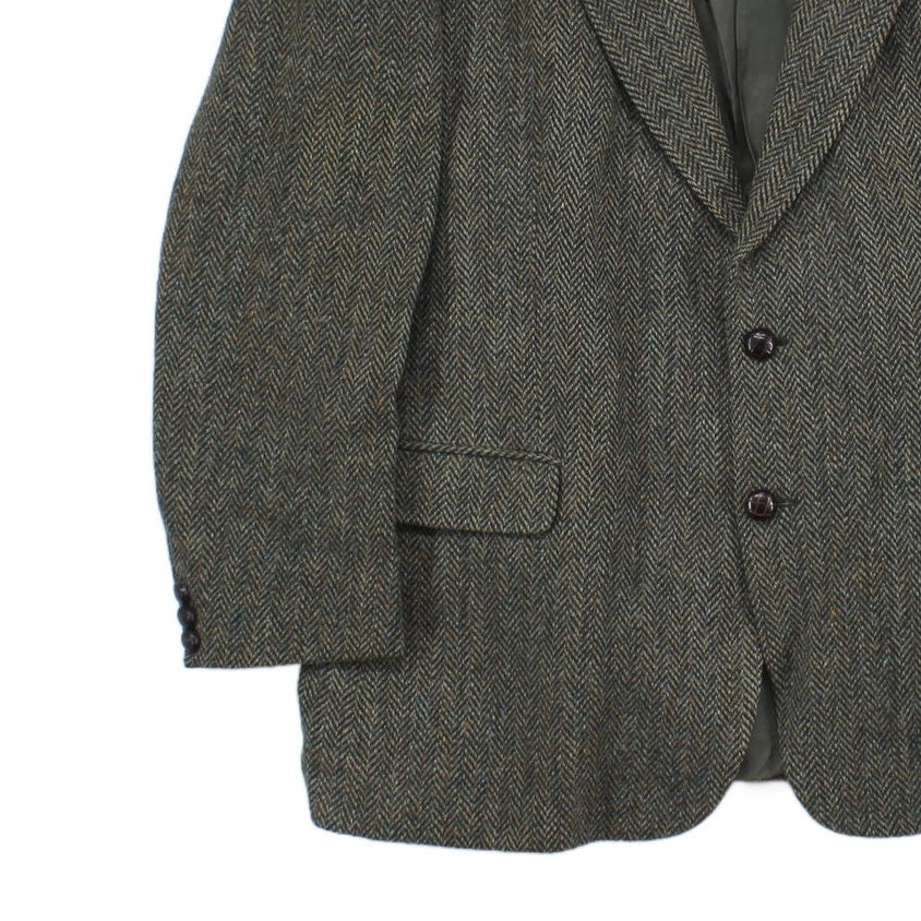 Mens Harris Tweed Blazer Uk Made Formal Wool