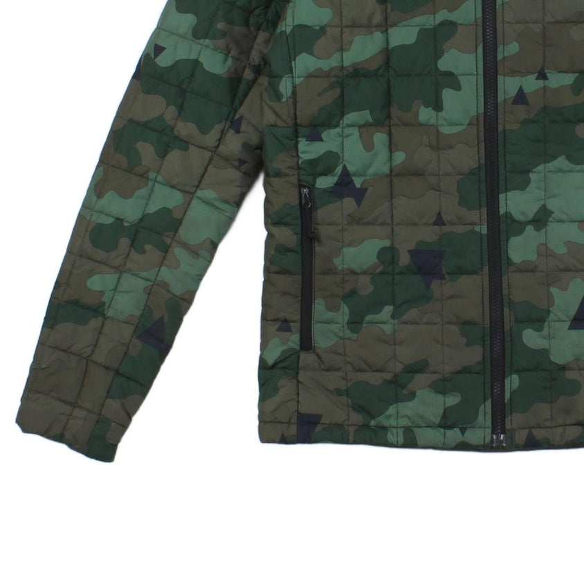 Mens Quilted Jacket Camo Lightweight Outdoor