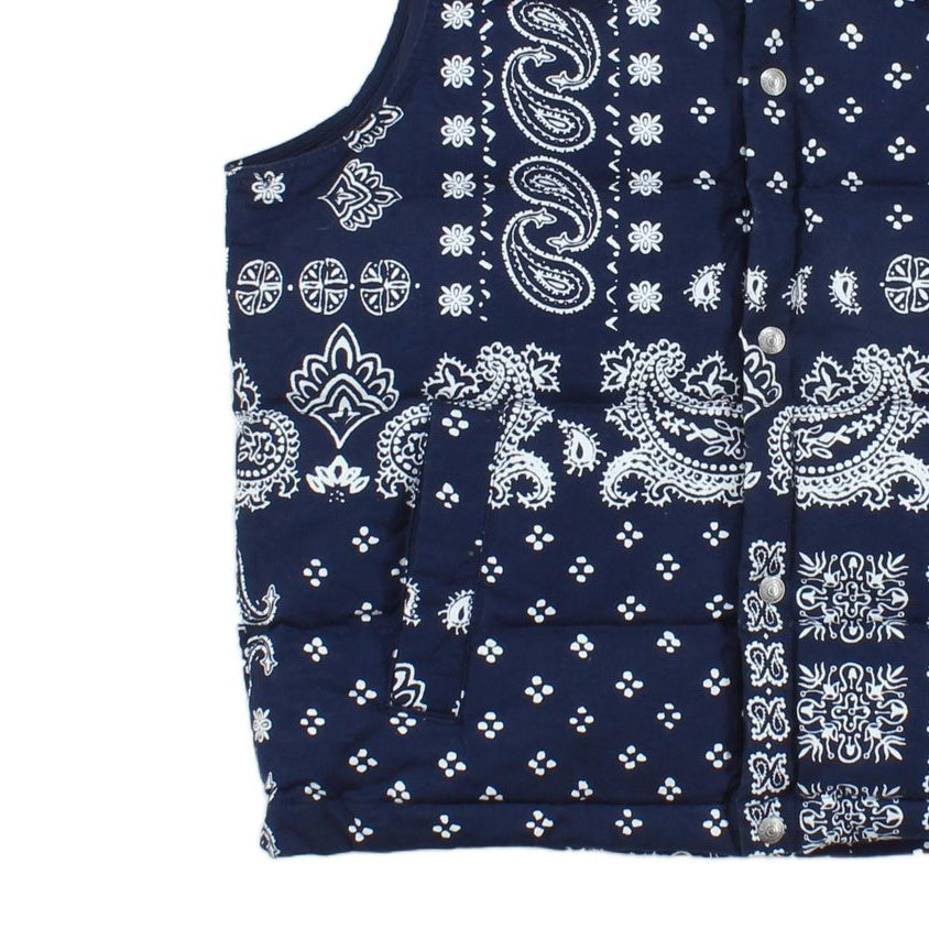 Mens Down Bodywarmer Pattern Sleeveless Outdoor