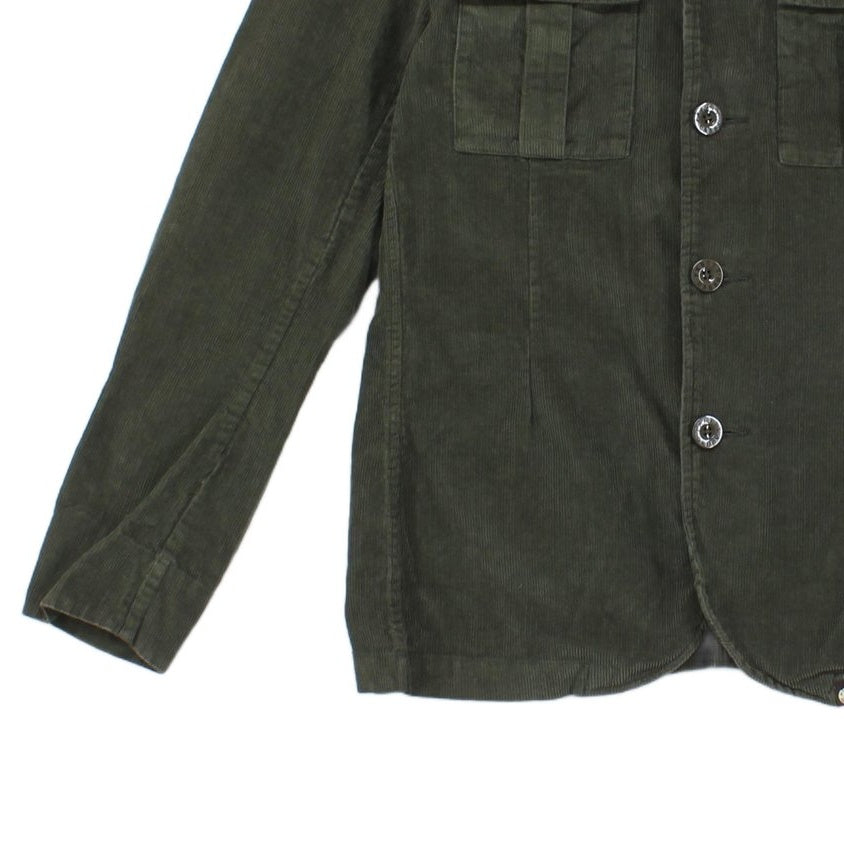 Mens Military Jacket Corduroy Slim Fit