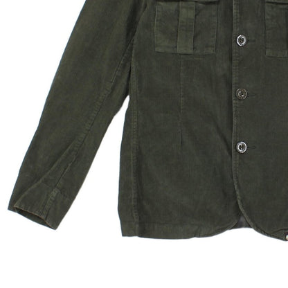 Mens Military Jacket Corduroy Slim Fit