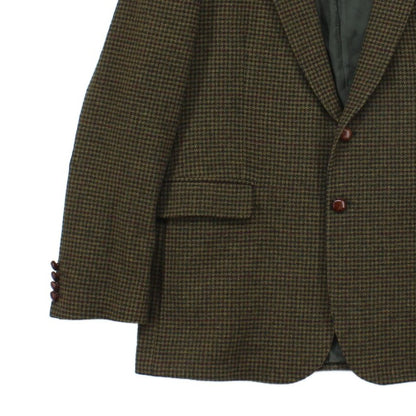 Mens Tweed Blazer Elbow Patches Classic Wool