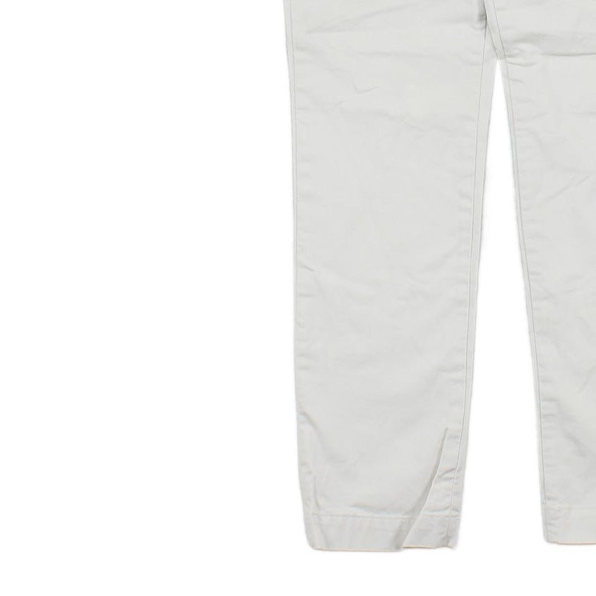 Mens Chino Trousers Zip Fly Slim Stretch