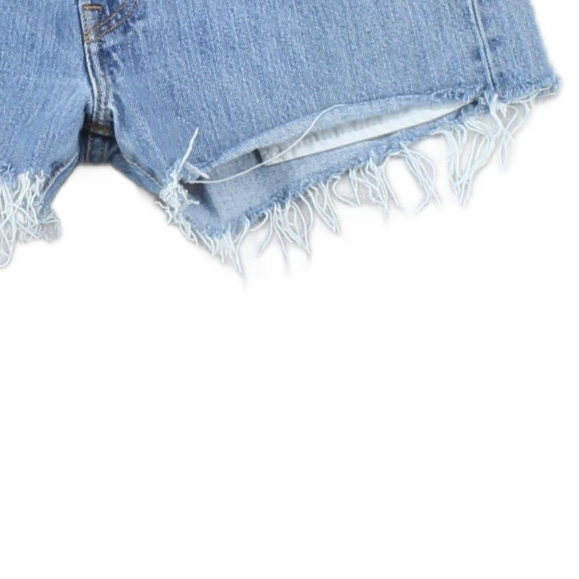 Womens Denim Shorts  Frayed Distressing