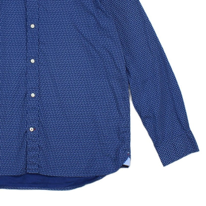 Mens Patterned Shirt Button Down Long Sleeve