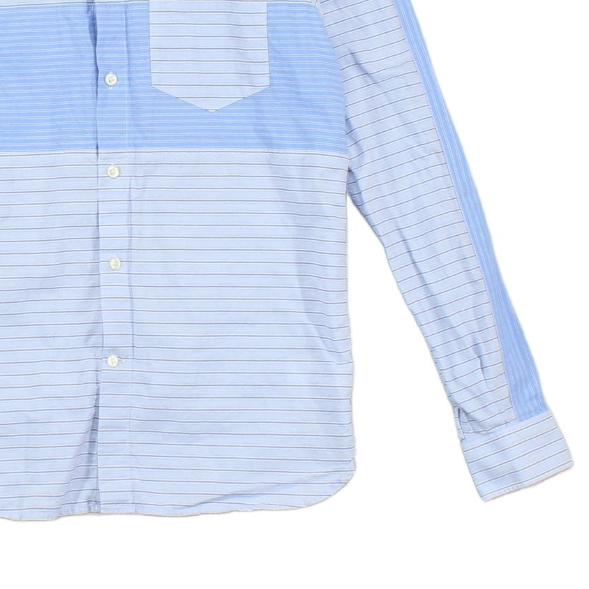Mens Striped Shirt Long Sleeve Button Up