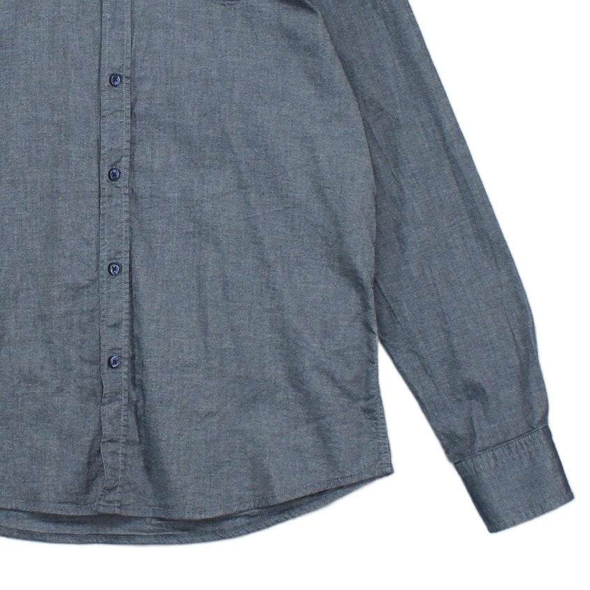 Mens Shirt Stretch Slim Fit Button Up Long Sleeve