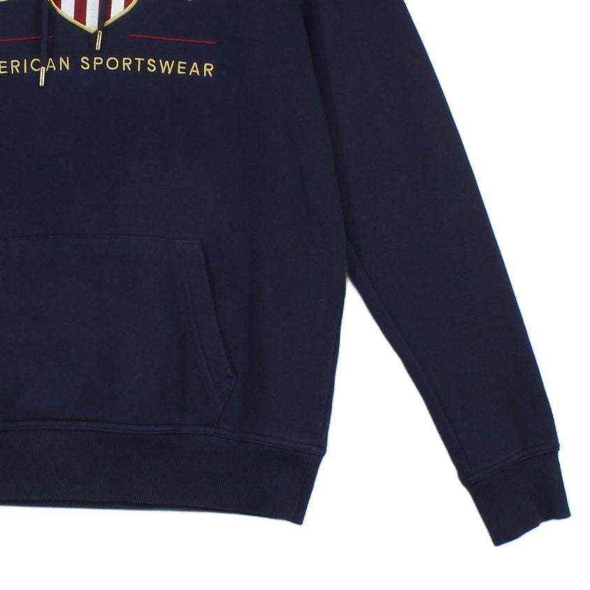 Mens Hoodie Embroidered Logo