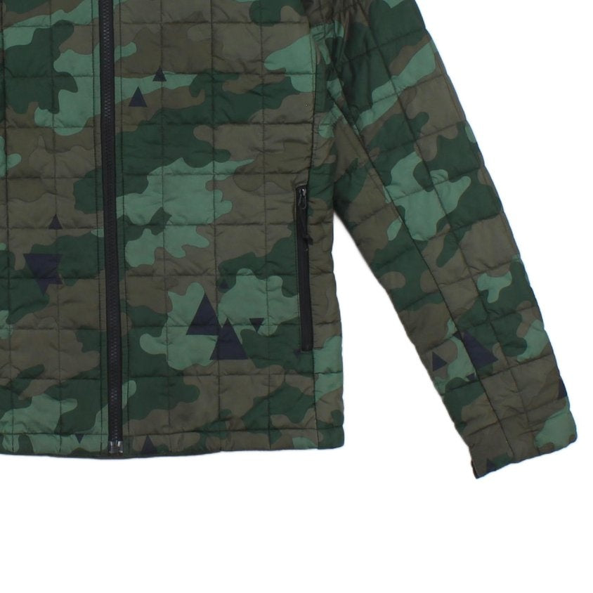 Mens Quilted Jacket Camo Lightweight Outdoor