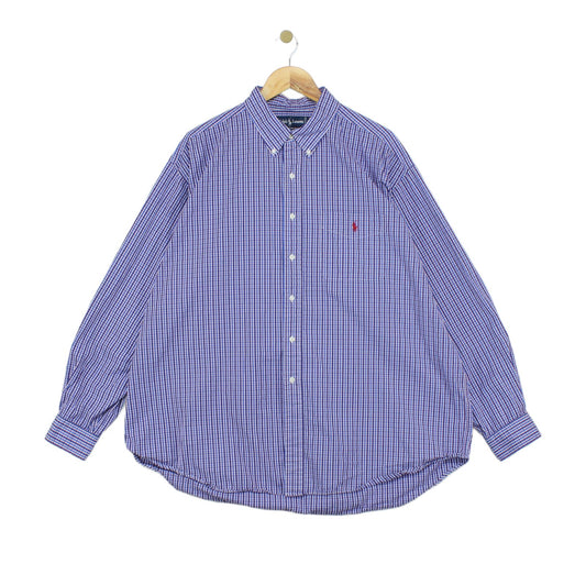 Mens Plaid Shirt Long Sleeve Oversized