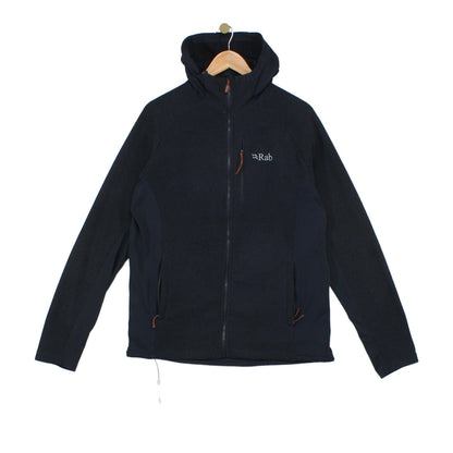 Mens Fleece Jacket Hooded Full Zip Outdoor Lightweight