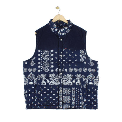 Mens Down Bodywarmer Pattern Sleeveless Outdoor
