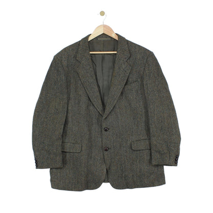 Mens Harris Tweed Blazer Uk Made Formal Wool