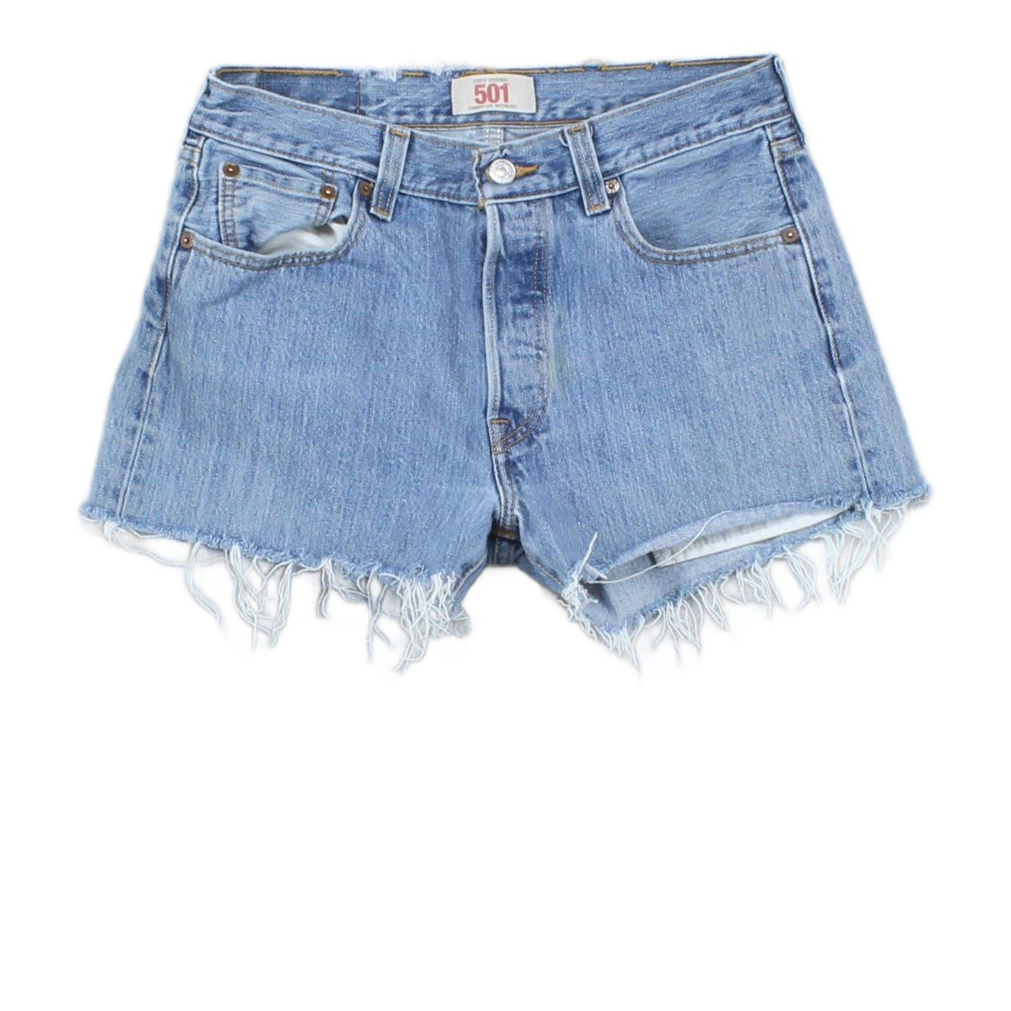 Womens Denim Shorts  Frayed Distressing