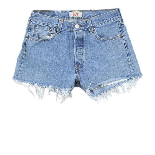 Womens Denim Shorts  Frayed Distressing