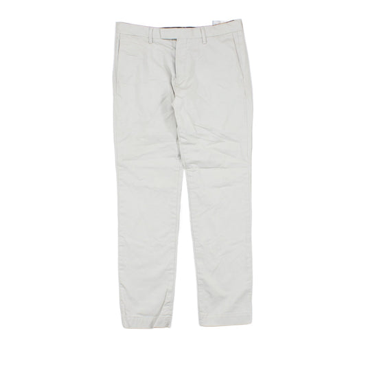Mens Chino Trousers Zip Fly Slim Stretch