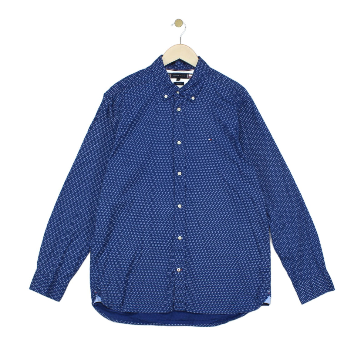 Mens Patterned Shirt Button Down Long Sleeve