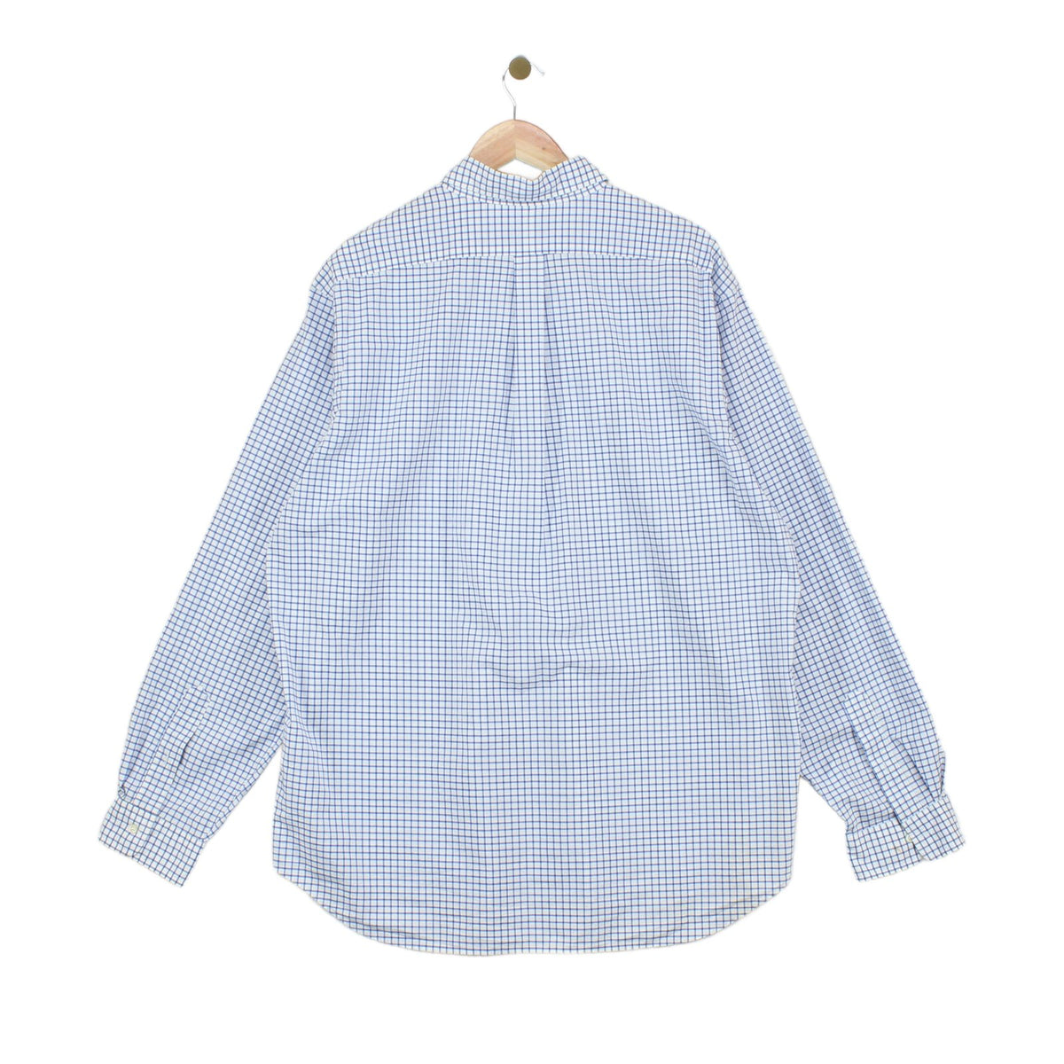 Mens Check Shirt Classic Fit Cotton
