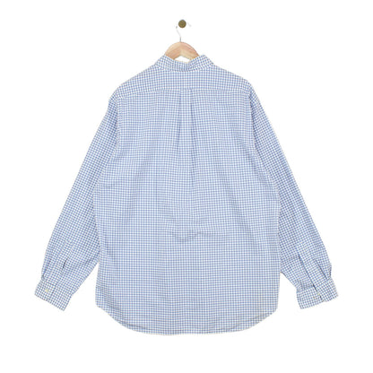 Mens Check Shirt Classic Fit Cotton