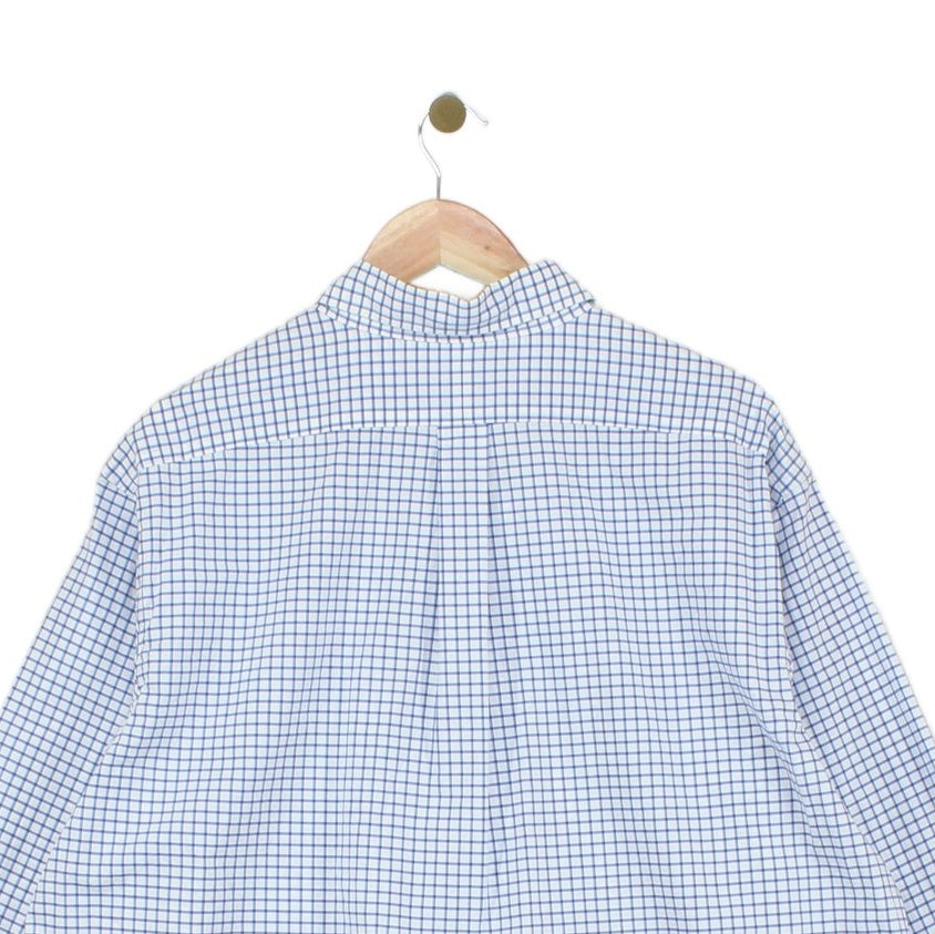 Mens Check Shirt Classic Fit Cotton