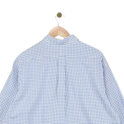 Mens Check Shirt Classic Fit Cotton
