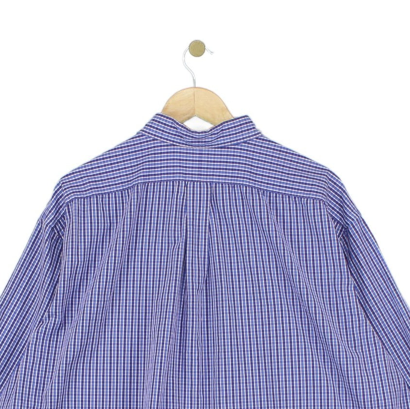 Mens Plaid Shirt Long Sleeve Oversized