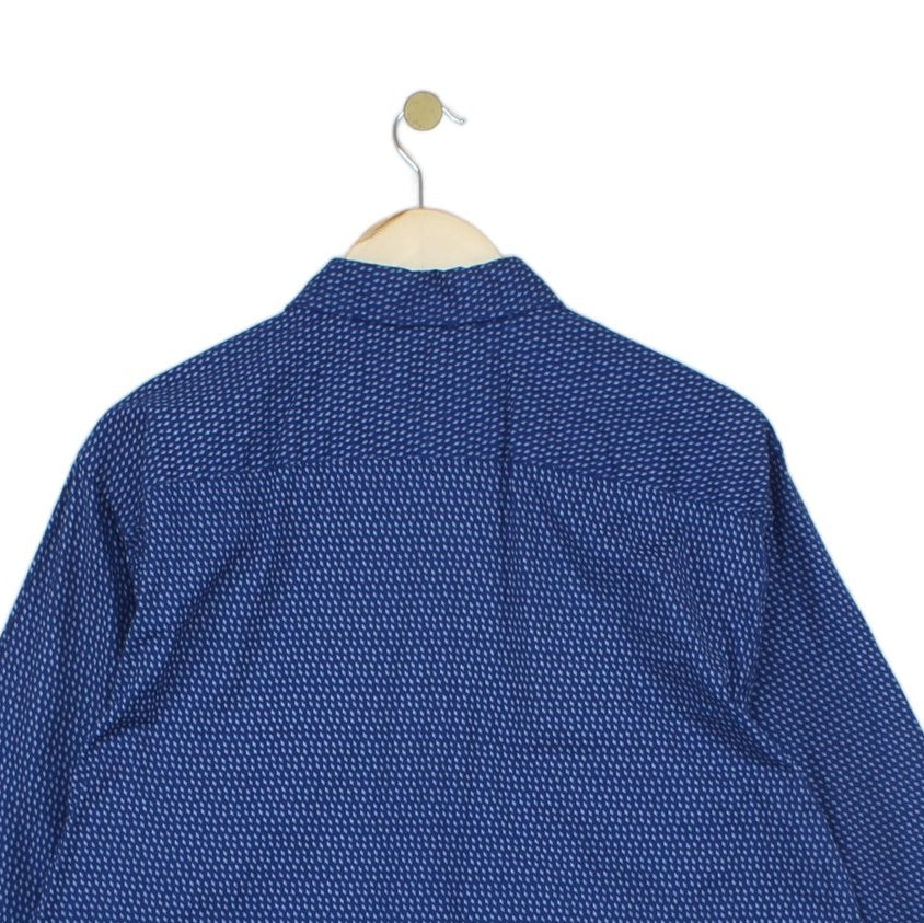 Mens Patterned Shirt Button Down Long Sleeve