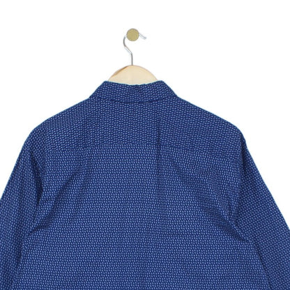 Mens Patterned Shirt Button Down Long Sleeve