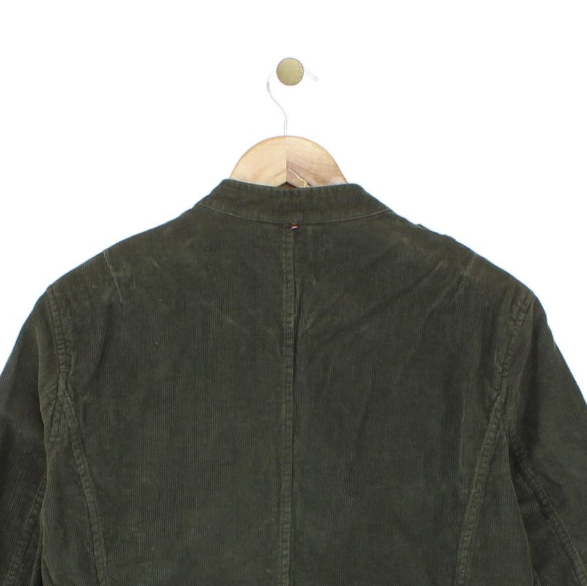 Mens Military Jacket Corduroy Slim Fit