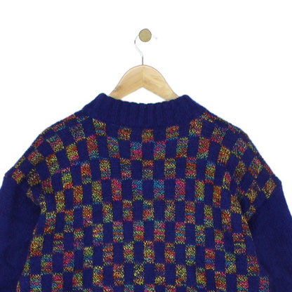 Womens Mohair Jumper Check Wool Blend