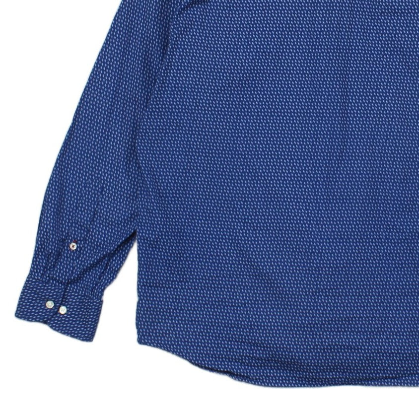 Mens Patterned Shirt Button Down Long Sleeve