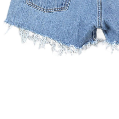 Womens Denim Shorts  Frayed Distressing