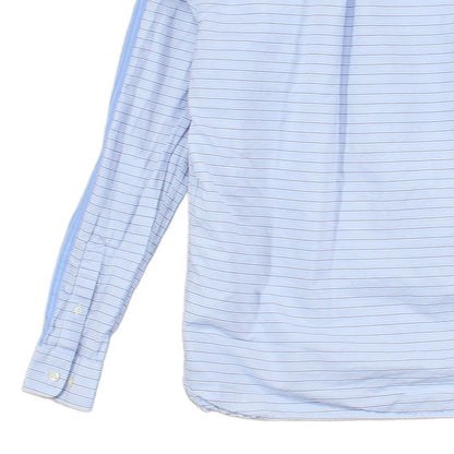 Mens Striped Shirt Long Sleeve Button Up