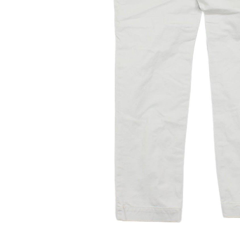 Mens Chino Trousers Zip Fly Slim Stretch