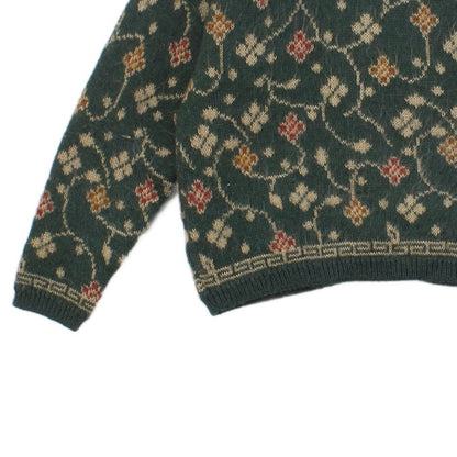 Womens Cardigan Knit Floral Button Up