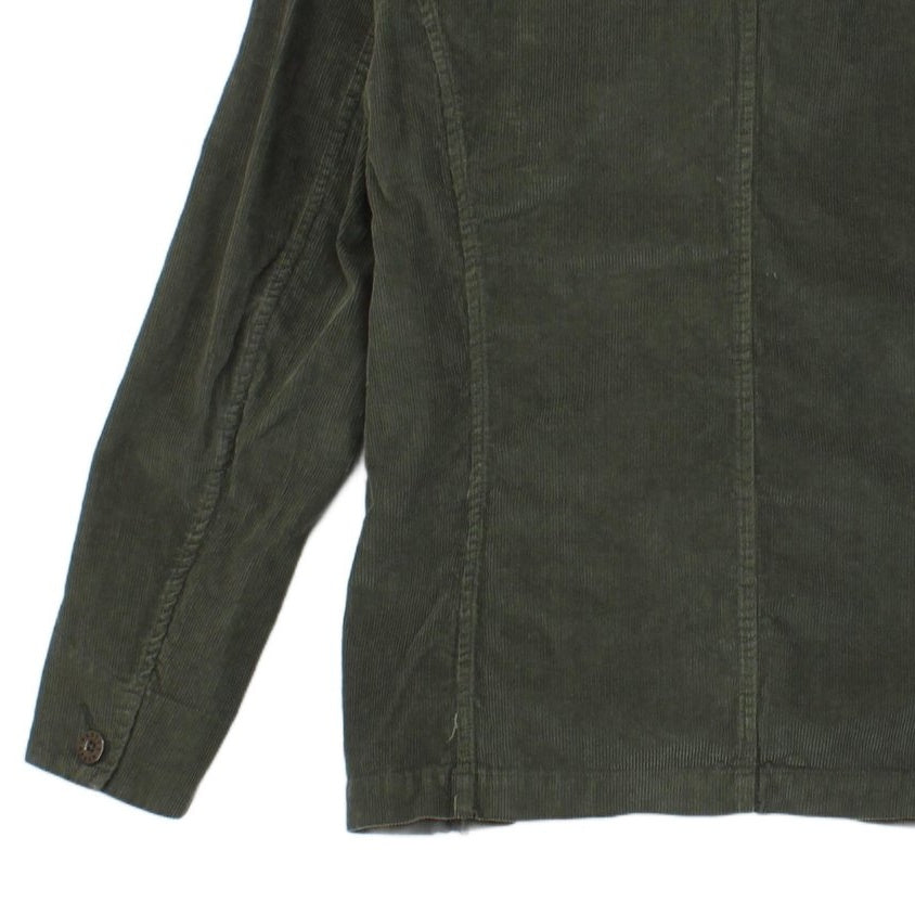 Mens Military Jacket Corduroy Slim Fit