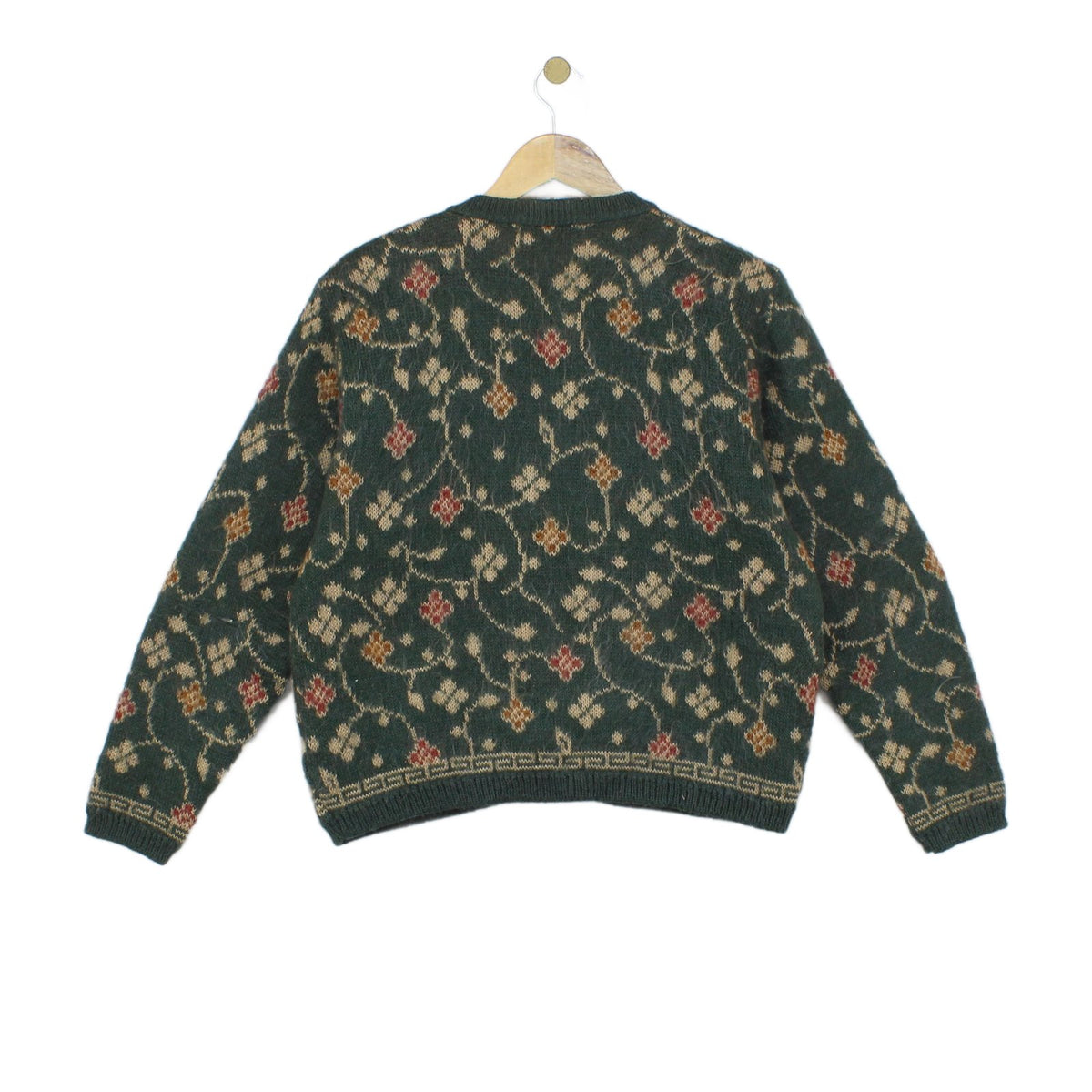 Womens Cardigan Knit Floral Button Up