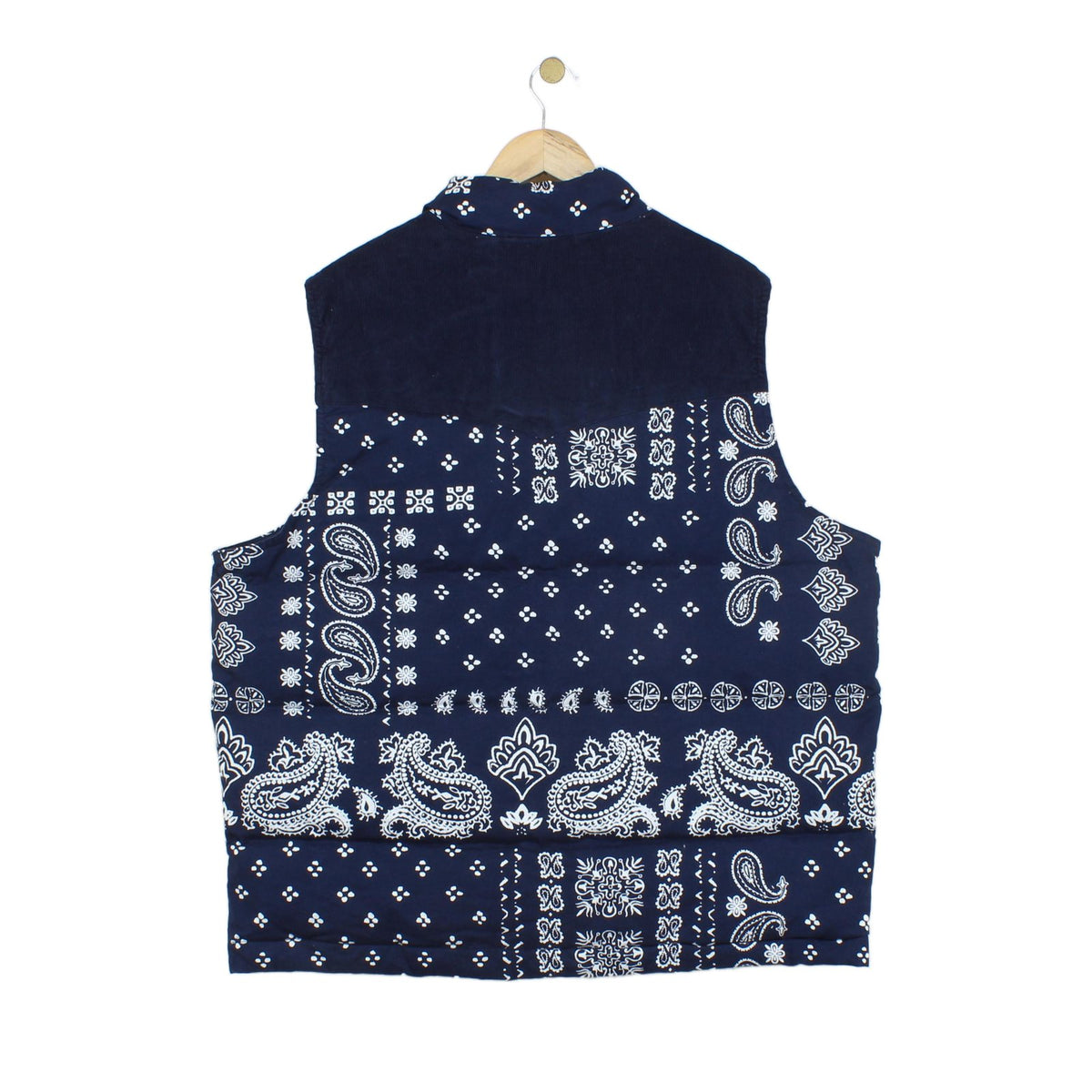 Mens Down Bodywarmer Pattern Sleeveless Outdoor