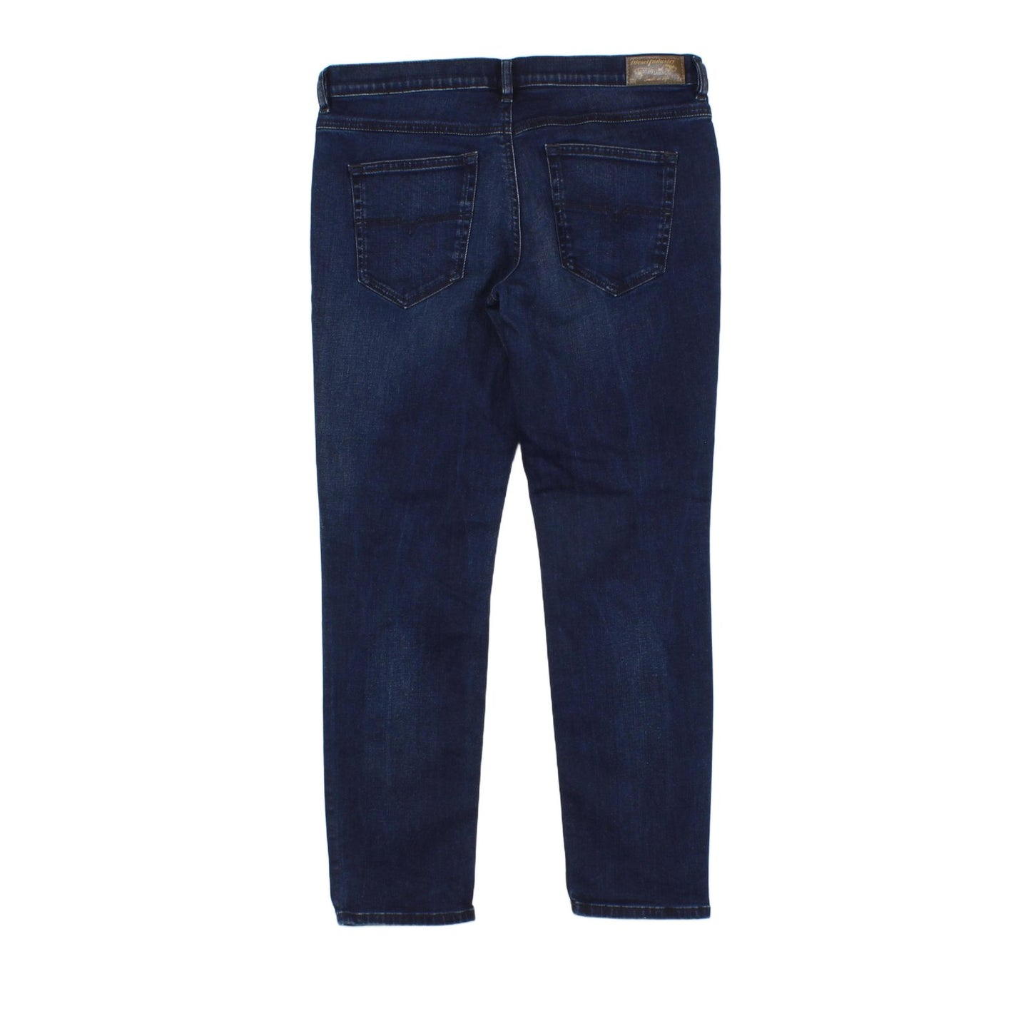 Womens Belthy Jeans Denim Slim Straight Low Waist