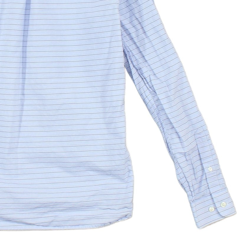 Mens Striped Shirt Long Sleeve Button Up