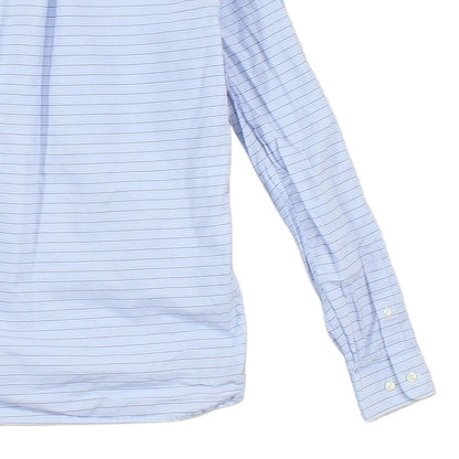 Mens Striped Shirt Long Sleeve Button Up