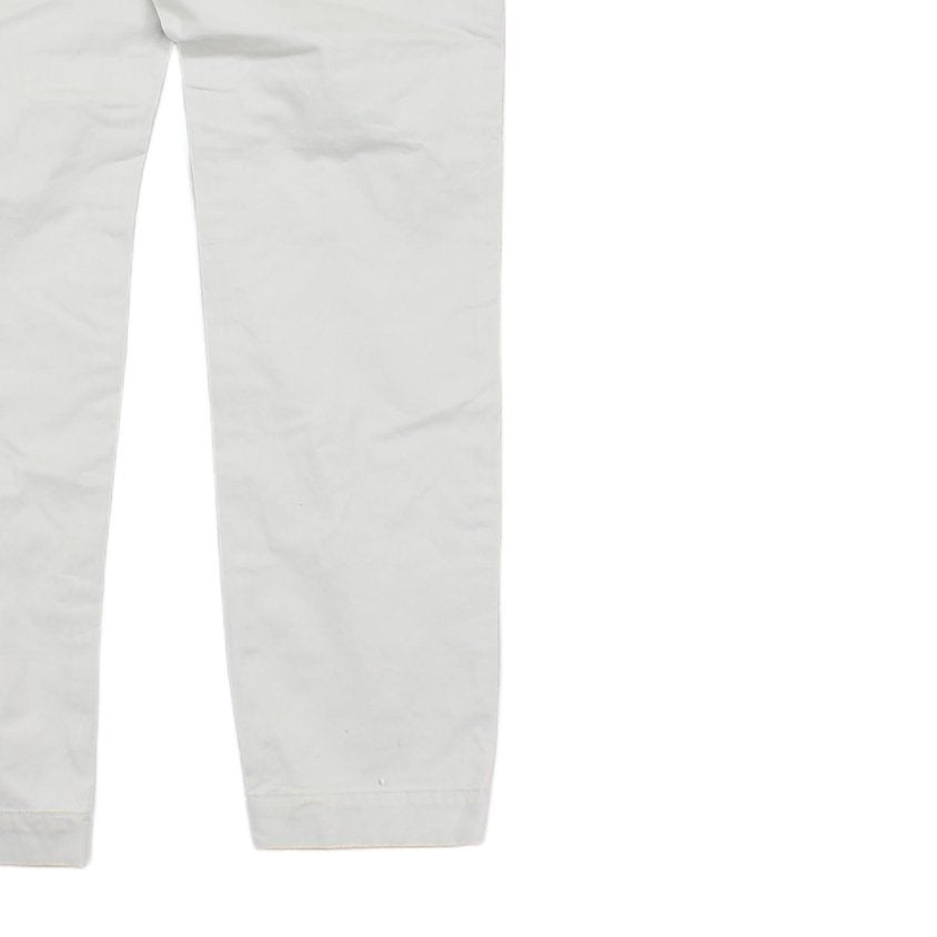 Mens Chino Trousers Zip Fly Slim Stretch