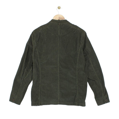 Mens Military Jacket Corduroy Slim Fit