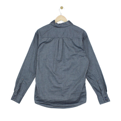 Mens Shirt Stretch Slim Fit Button Up Long Sleeve