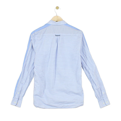Mens Striped Shirt Long Sleeve Button Up